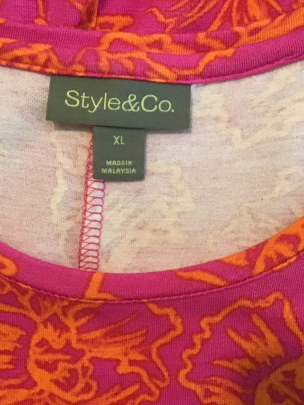 Style & Co, size X-L, blue multi color - Picture 3 of 3